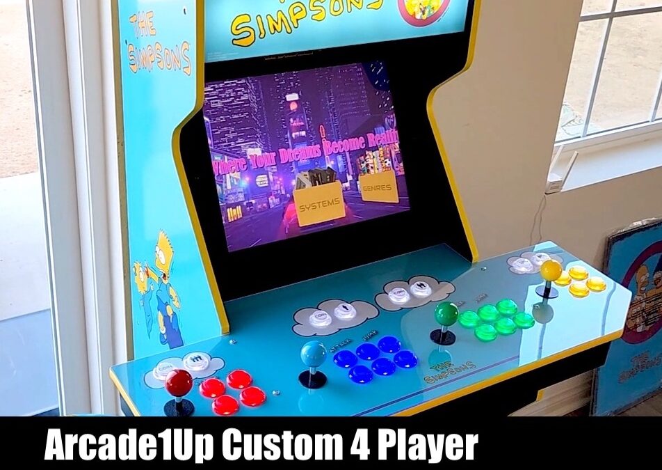 Arcade1Up Custom 4 Player Control Panel Mod (99 Lives Arcade)
